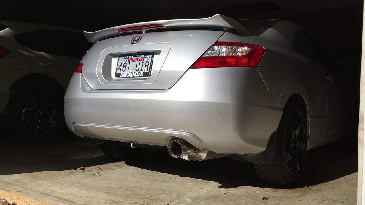 Honda Civic R18 -Yonaka Exhaust - YouTube