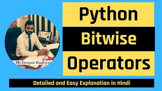 Bitwise operators in Python | Python Tutorial for Beginners in hindi | Excellence Technology