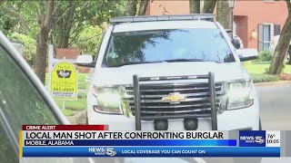 Resident shot after confronting car burglar, says City of Mobile