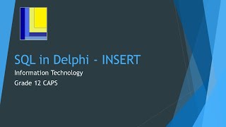 How to do an SQL INSERT in Delphi