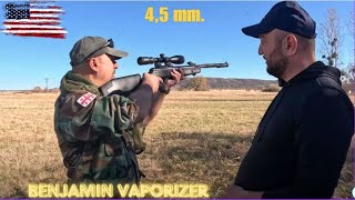 4,5მმ.პნემატური შაშხანა ბენჯამენი. BENJAMIN VAPORIZER . Fake gun. Fake situation