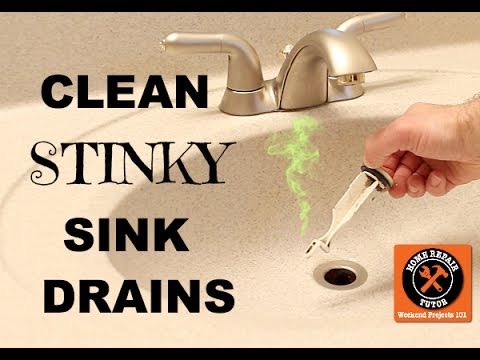 How to Clean a Stinky Sink Drain -- by Home Repair Tutor How to Clean a Stinky Sink Drain -- by Home Repair Tutor