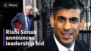 Rishi Sunak: Ex-chancellor launches Conservative leadership bid