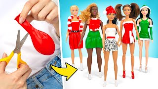 Christmas Outfits For Dolls From Balloons