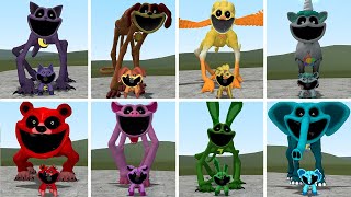 EVERY SMILING CRITTERS GIANT FORM IN POPPY PLAYTIME CHAPTER 3!! Garry's Mod