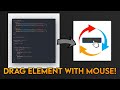 How to make ELEMENTS that are MOVEABLE by DRAGGING THEM (HTML, CSS, and JavaScript)