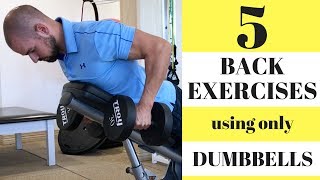 How to train your back with just dumbbells