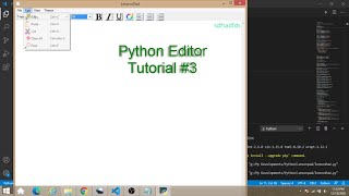 Python Project Tutorial | Make a Notepad Software using Python | Tutorial #3