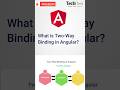 Angular Two-Way Binding Explained in 1 Minute | Learn Angular 20 Fast