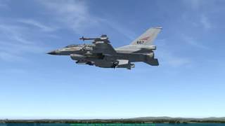 Falcon 4 BMS 4,33 - f16 startup - Air to Air - Air to Ground - Landing.