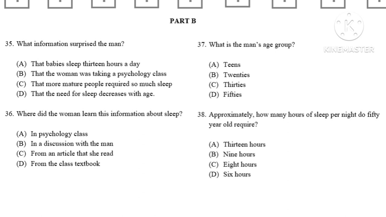 TOEFL Listening Exercise 4 - Part B - YouTube