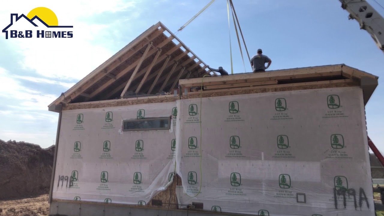 B & B Homes Modular Home Installation - YouTube