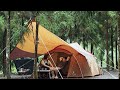 heavy rain we camping in 北角森林 no.1