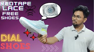 red tape dial shoes | lace free shoes | running shoes❌ walking shoes