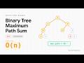 Binary Tree Maximum Path Sum — Post-Order DFS, One Pass (LeetCode 124, O(n) Visualized)