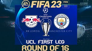 FIFA 23 RB Leipzig vs Manchester City | Champions League 22/23 | PS4 | PS5 Full Match