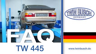 FAQ zu der 4-Säulenhebebühne TW 445 von TWIN BUSCH®