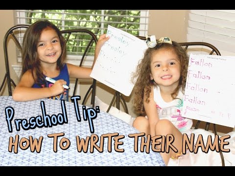 PRESCHOOL TIP - ✍🏼 HOW TO WRITE THEIR NAME - BACK TO SCHOOL PRESCHOOL TIP - ✍🏼 HOW TO WRITE THEIR NAME - BACK TO SCHOOL