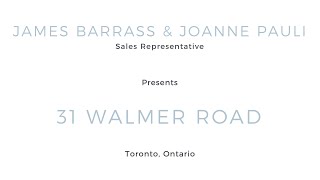 31 Walmer Road Th4 | The Annex | Toronto