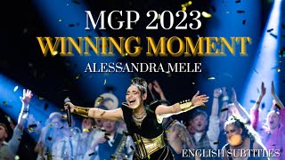 MGP 2023 - Winning Moment // Alessandra Mele (English Subtitles)