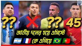 জাতীয় দলের সেরা ৫ অ্যাসিস্ট কিং: মেসি, নেইমার | FIFA World Cup Highlights | ROY'S FOOTBALL HUB