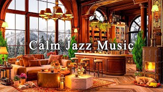 Soothing Jazz Music at Cozy Coffee Shop Ambience☕Calm Jazz Instrumental Music to Study, Work, Unwind