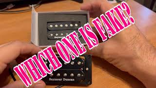 Seymour Duncan Which One Is Fake??? #chinaknockoff #seymourduncan #guitarpickups