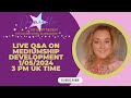 Live stream Q & A on Mediumship Development 1/05/2024 3.00 pm  UK time.