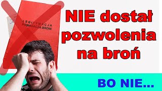 Nie dostałem POZWOLENIA na broń \