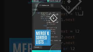 23. Merge K Sorted Lists #python #leetcode #leetcodedailychallenge