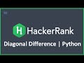 Diagonal Difference | Python Hacker Rank Solution
