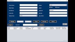 Java Swing School Management System
