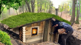 Building of Cozy Dugout for Survival in the Forest