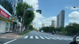 東京の風景（外堀通り、市ヶ谷田町〜飯田橋交差点）