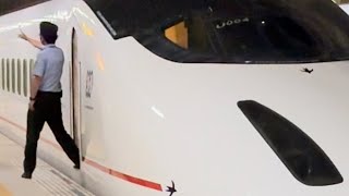 九州新幹線 新玉名駅 800系つばめ337号 到着−発車シーン 車掌さんかっこいい!!安全ヨシ!!