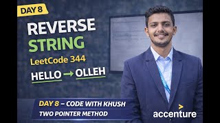 Reverse String Explained | Two Pointer Method | LeetCode 344 | Placement Series