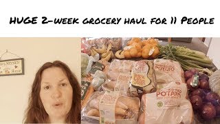 HUGE 2-Week Grocery Haul for 11 People!
