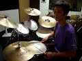 爵士鼓手魷魚ken，張震嶽 自由 drum cover