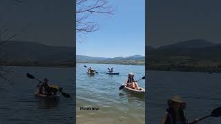 Rocky Mountains Pineview Reservoir in Huntsville Utah July 2023. #kayakingadventures #friends #utah