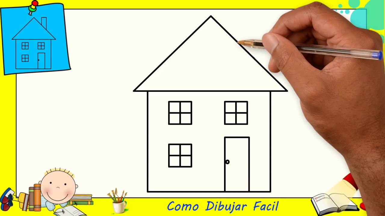 Como Dibujar Una Casa Paso A Paso Facil