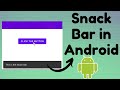 Snack Bar in Android (Part 1) | TechViewHub | Android Studio