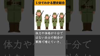 1分でわかる歴史総合「戦争末期、なぜ小さな軍服が足りなくなったのか？」#歴史 #学習 #歴史総合 #日本史 #history