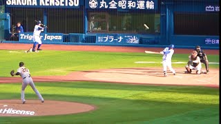 藤田コールが一際すごい！ 引退表明後、藤田一也の初ヒット！  横浜DeNAベイスターズ 2023/9/24