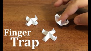 [DIY] Origami Finger Trap | How to make a paper Antistress Toy | Paper Craft