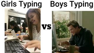 Boys Typing and Girls Typing 😱//@RiyanGamingboy #viral