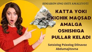 KATTA YOKI KICHIK MAQSADLAR AMALGA OSHISHIGA YORDAM BERUVCHI SIMARON