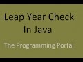 Leap Year In Java