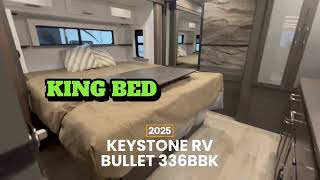 This RV Bullet Has A Back Porch!!! The Brand New 2025 Keystone RV Bullet 336BBK !