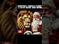 Funny Christmas animals entirely new hybrids|#shorts #shortsviral