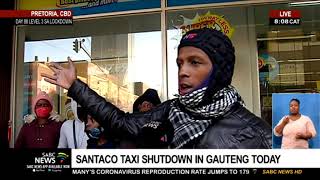 Gauteng Taxi shutdown | Commuters left stranded in the Pretoria CBD